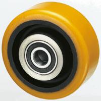 ftp16050x20 Tente Yellow Polyurethane Abrasion Resistant, Corrosion Resistant Trolley Wheel, 750kg