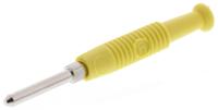 973509103 Hirschmann Test & Measurement Yellow Male Banana Plug, 2mm Connector, Solder Termination, 6A, 60V dc, Nickel Plating