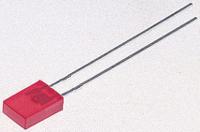 hlmp-s100 Broadcom1.8 V Red LED Rectangular Through Hole, HLMP-S100