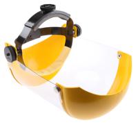 afb011-330-200 JSP Clear Flip Up Acetate Face Shield with Brow, Chin Guard , Resistant To Molten Metal