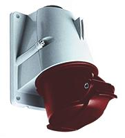 2cma193130r1000-332rs6 Amphenol Industrial, CMA IP44 Red Panel Mount 3P + E Right Angle Industrial Power Socket, Rated At 32A, 415 V