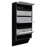 t06368 Silver/Black Mailbox, 824 mm x 385mm x 140 mm