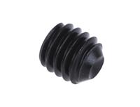 529-933 Black, Self-Colour Steel Hex Socket Set M4 x 4mm Grub Screw