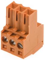 1597370000 Weidmuller, 3.5mm Pitch, BL, 3 Way, Pluggable Terminal Block, Plug, Cable Mount, Screw Down Termination,
