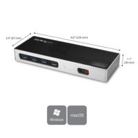 dk30a2dh StarTech.com Dual Monitor 4K USB-C Docking Station with DisplayPort, HDMI - 6 x USB ports, USB C