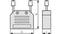 6260-0101-04 Encitech Connectors 6260 Series Polyamide D Sub Backshell