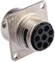 ut00128sh6 Souriau Sunbank by Eaton, UTO 8 Way Wall Mount MIL Spec Circular Connector Receptacle, Socket Contacts,Shell Size 12,