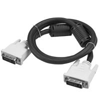 dviddmm3m StarTech.com, Male DVI-D Dual Link to Male DVI-D Dual Link  Cable, 3mBlack sheathAluminium Foil, Braid shielding