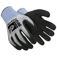 6098410 Hexarmor Black, Blue, Grey Fibreglass, High Performance Polyethylene Cut Resistant Gloves, Size 10, Nitrile Coating