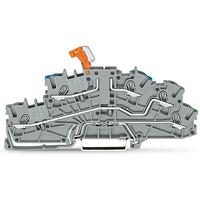 2003-6641 WAGO  TOPJOB S Series Grey, 2.5mm², 3-Level, Push-In Cage Clamp Termination