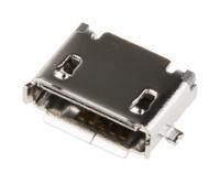 10104111-0001lf Amphenol Communications Solutions Right Angle, SMT, Socket Type Micro AB 2.0 USB Connector