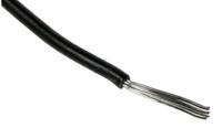 207-5294 RS PRO Black 0.33mm² Hook Up Wire, 22 AWG, 7/0.2 mm, 100m, SR-PVC Insulation