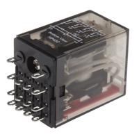 hf18fh0124z1d Hongfa Europe GMBH Chassis Mount Power Relay, 12V dc Coil, 5A Switching Current, 4PDT