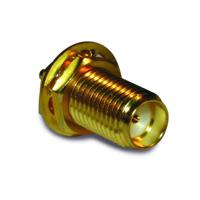132139 Amphenol RF, Jack Bulkhead SMA Connector, Solder Termination, Straight Body