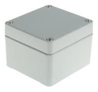 aln-080806-complete Fibox Euronord Series Grey Aluminium Enclosure, IP66, IP67, IP68, Grey Lid, 82 x 77 x 57mm