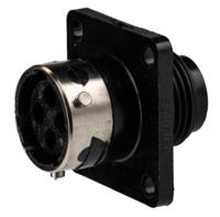 utg0104sh Souriau Sunbank by Eaton Circular Connector, 4 Contacts, Flange, Standard Connector, Plug, Female, IP65, UTG Series