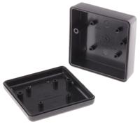 1593jbk Hammond 1593 Black ABS Enclosure, 66 x 66 x 28mm