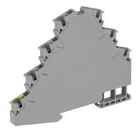 3038338 Phoenix Contact  ST 4-PE/3L Series Grey, Quadruple-Level, Spring Clamp Termination