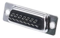 mhdb15ss MH Connectors MHDB 15 Way Cable Mount D-sub Connector Socket, 2.77mm Pitch
