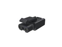 flhs2300 Amphenol Communications Solutions FLHS2300 Series Straight Wire Mount PCB Socket, 2-Contact, 1-Row, 2.5mm Pitch,