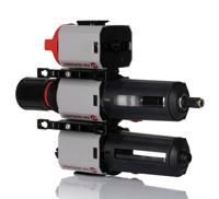 bl84-601g Norgren G 3/4 Filter Regulator Lubricator, Automatic Drain, 40μm Filtration Size Integrated Pressure Gauge