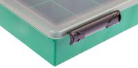 515-603 RS PRO 32 Cell Green PP Compartment Box, 57mm x 338mm x 260mm