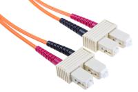535-7503 RS PRO SC to SC Duplex Multi Mode OM1 Fibre Optic Cable, 62.5/125μm, Orange, 3m