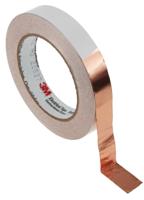 1182-34x18yd 3M 1182 Conductive Tin Clad Copper Tape, 19.1mm x 16m
