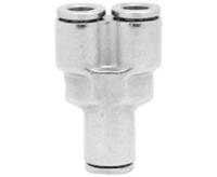 100820600 Norgren PNEUFIT 10 Series Straight Fitting, Push In 6 mm to Push In 6 mm, Tube-to-Tube Connection Style, 10082
