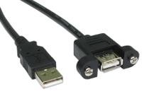 286-3703 RS PRO USB 2.0, Male USB A to Female USB A, 1m
