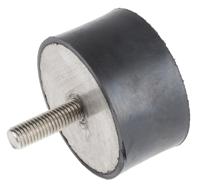 171-2612 RS PRO M12 Anti Vibration Mount, Male to Female Bobbin with 447.04kg Compression Load
