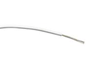 196-4329 RS PRO White 0.75 mm² Hook Up Wire, 18 AWG, 24/0.2 mm, 500m, PVC Insulation