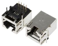 tm21r-5c-8850 Hirose TM21R Series Female RJ45 Connector, Through Hole, Cat5e, STP Shield Right Angle 1 Port 8P8C -Way
