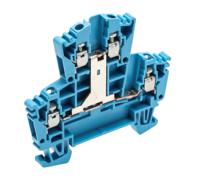 1022380000 Weidmuller  W Series Blue, 4mm², Double-Level, Screw Termination, ATEX, IECEx