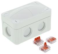 10109901 WISKA Polypropylene Junction Box, IP66, IP67, 85 x 49 x 51mm