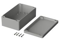 03221000 Bopla Euromas Series Light Grey ABS Enclosure, IP66, Light Grey Lid, 200 x 120 x 75mm