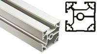 xcbl-2x44-t2 FlexLink Silver Aluminium Profile Strut, 44 x 44 mm, 11mm Groove, 2000mm Length, Series XC