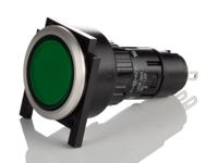 61-000002-61-96425-6199330 EAO, 61, Panel Mount Green LED Pilot Light, 16mm Cutout, IP65, Round