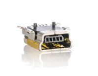 67503-1020 Molex Right Angle, SMT, Socket- Single Port Type Mini B 2.0 USB Connector