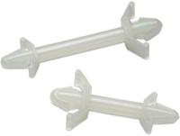709610600 , 9.52mm High Nylon Support Post for 4mm PCB Hole, 5mm Base