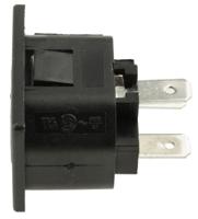 px07831563 Bulgin C13 Snap-In IEC Connector Socket, 10A, 250 V