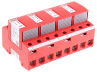 dv-m-tns-255-fm Dehn, DV Modular Surge Protector 255 V ac Maximum Voltage Rating 100kA Maximum Surge Current Lightning Arrester