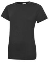 284-8234 RS PRO Black 100% Cotton Short Sleeve T-Shirt, UK- S, EUR- S