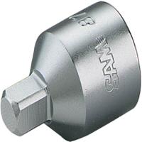 871-4 SAM 1/2 in Drive 8mm Standard Socket, Square, 8 mm Overall Length