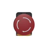 pbes22n12r TE Connectivity PBES22 Series Emergency Stop Push Button, Panel Mount, 22.3mm Cutout, 1NO + 2NC, IP20, IP65