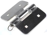 348-7270 RS PRO Stainless Steel Butt Hinge, Screw Fixing, 82mm x 92mm x 3mm