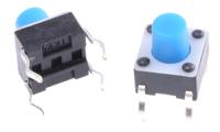 1-1825910-0 TE Connectivity Blue Button Tactile Switch, SPST 50 mA @ 24 V dc 3.4mm