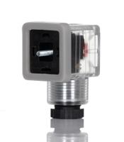 811-8323 RS PRO 3P+E DIN 43650 A, Female Solenoid Valve Connector with Indicator Light, 24 V dc Voltage