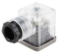 896-2072 RS PRO 2P+E DIN 43650 A, Female Solenoid Connector with Indicator Light, 110 V dc Voltage