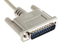 11013618-25 Roline Male 25 Pin D-sub to Female 25 Pin D-sub Serial Cable, 1.8m